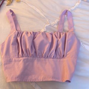 Light purple cropped tank